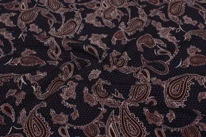 Multicolor Printed Crepe Fabric