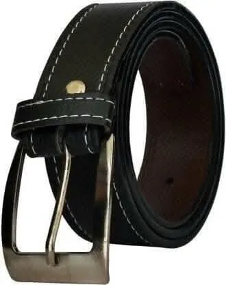 Multispace Combo Black belt & Brown Album Casual Cool Men's Casual Belt & Wallet Combo for Effortless Style