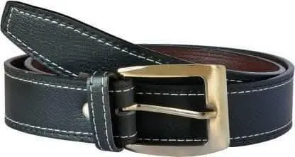 Multispace Combo Black belt & Brown Album Casual Cool Men's Casual Belt & Wallet Combo for Effortless Style