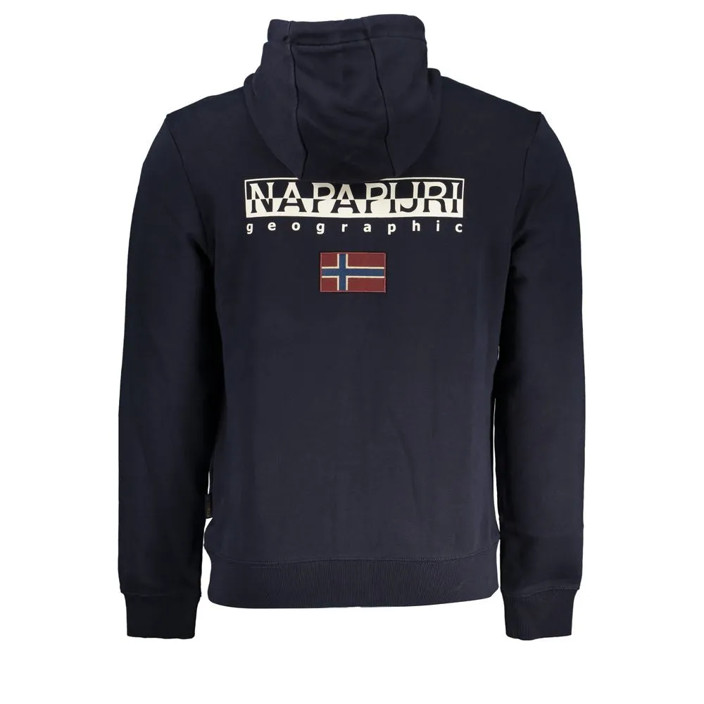 Napapijri Elegant Blue Hooded Sweatshirt