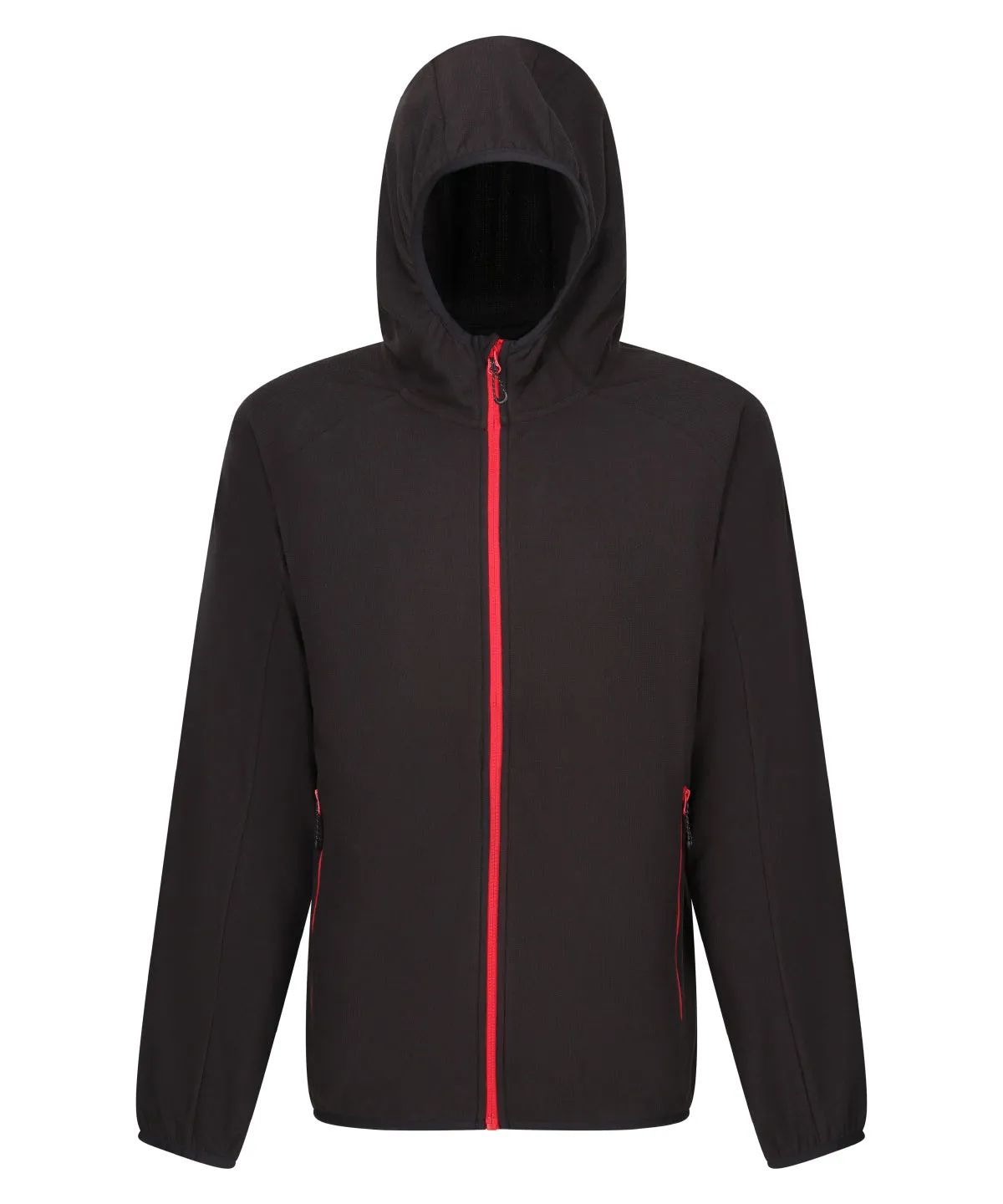 Navigate full zip-fleece | Black/Classic Red