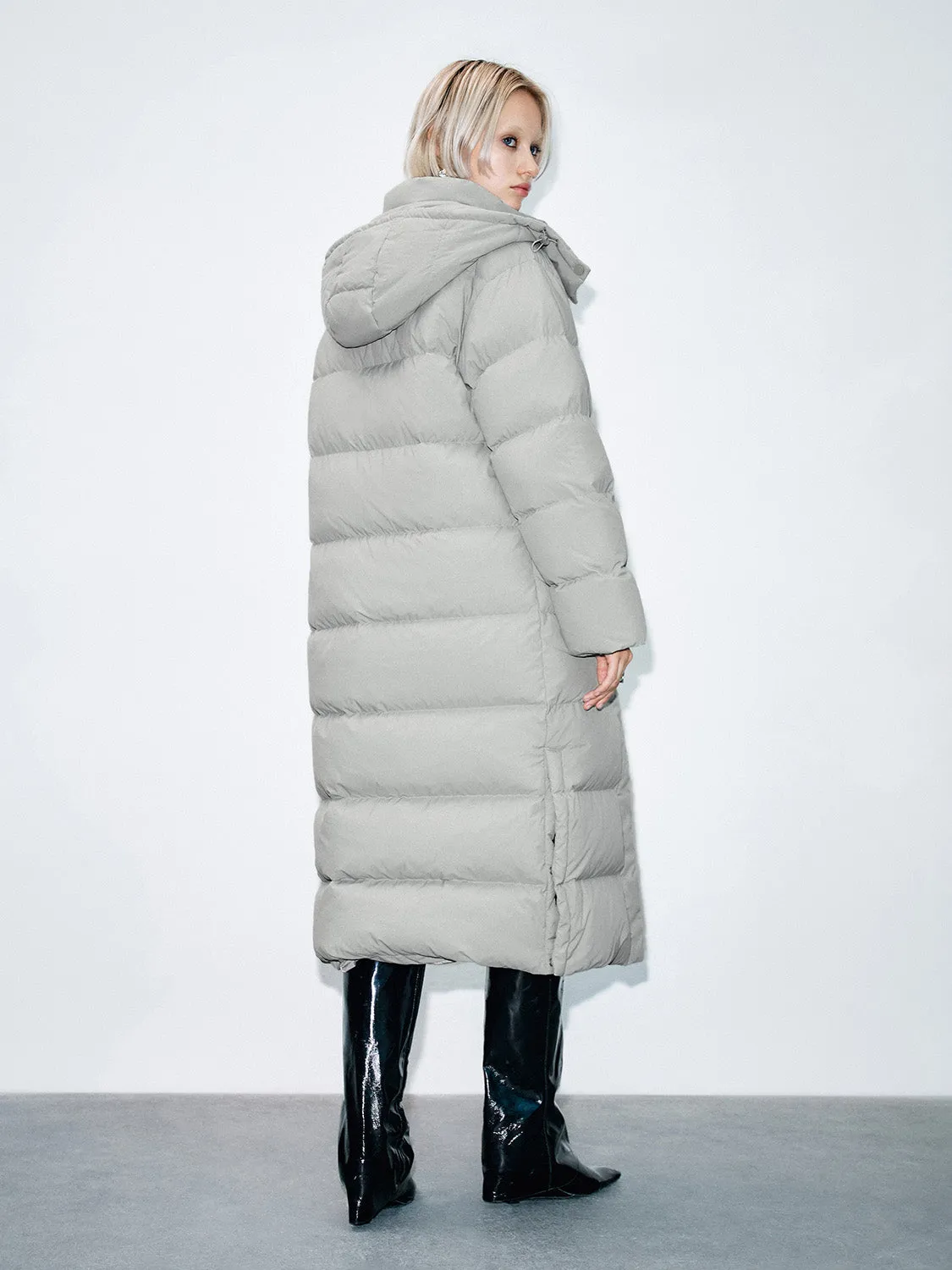 Padded Down Puffer Maxi Coats