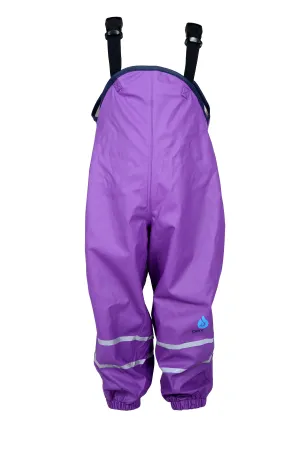 PU Splash Purple Unlined Dungarees