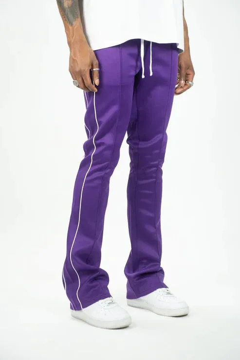 Rebel Mind - Stacked Track Pant - Purple