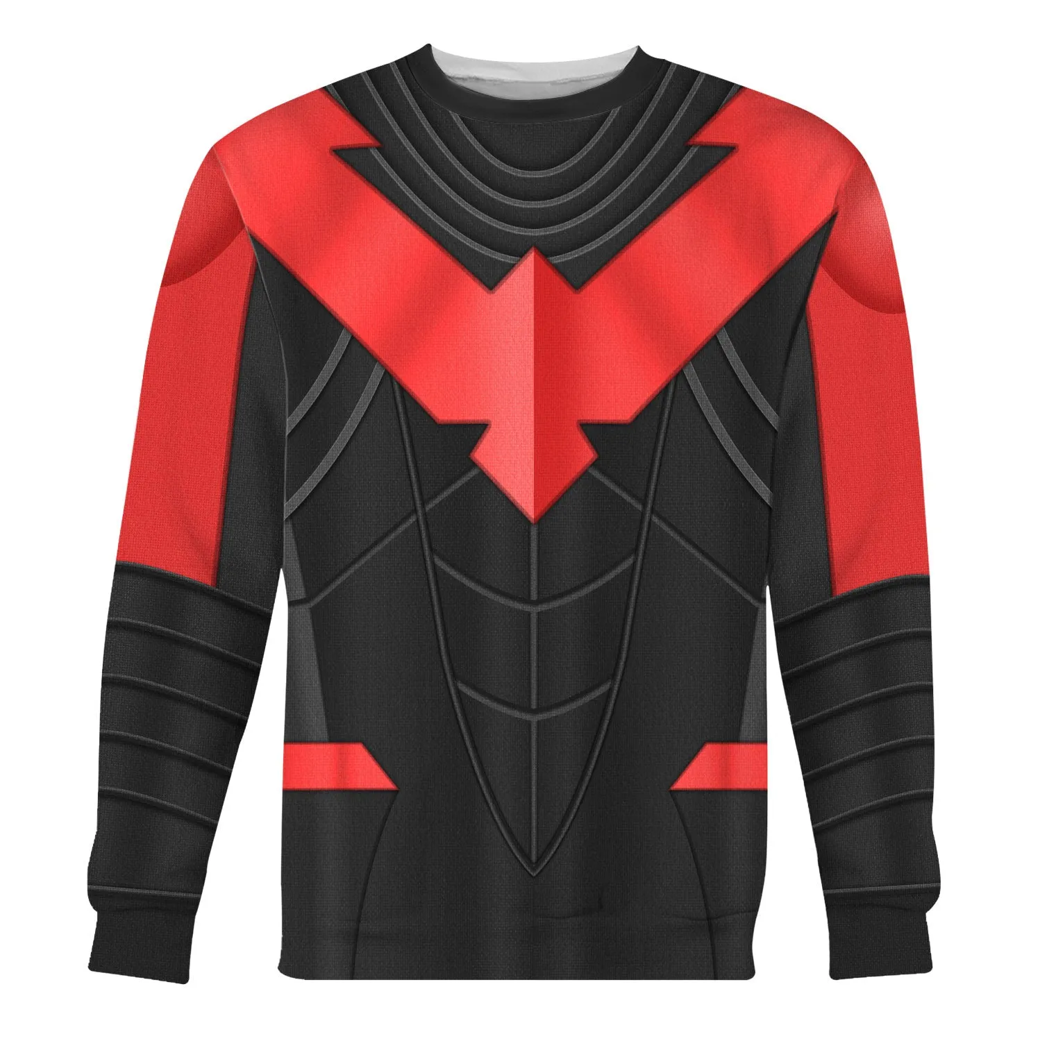 Red colored nightwing Hoodies Sweatshirt T-shirt Hawaiian Tracksuit