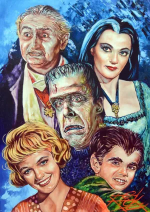 Rick Melton - The Munsters - Classic Horror - Art Print