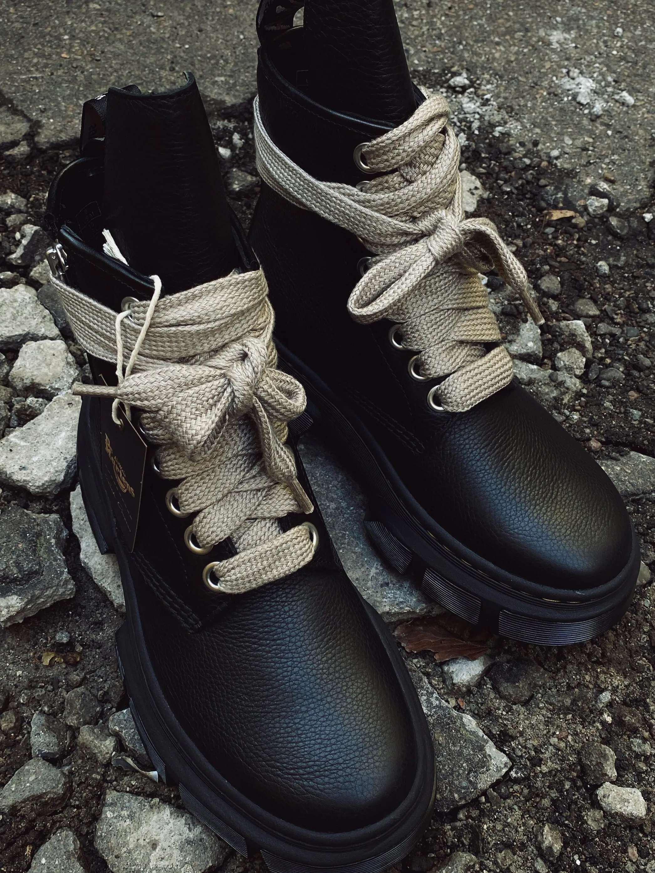 Rick Owens x Dr. Martens DMXL Jumbo Lace Boot - Black