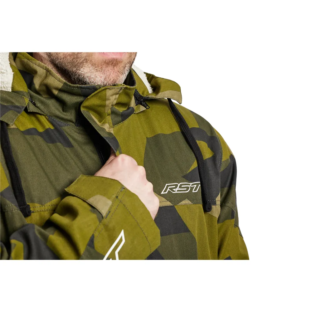 RST Loadout Full Zip CE Textile Hoodie Splinter Green