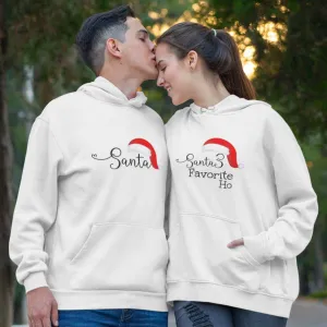 Santa & Santa's Favorite Ho Matching Christmas Set: Outfits for Couples!