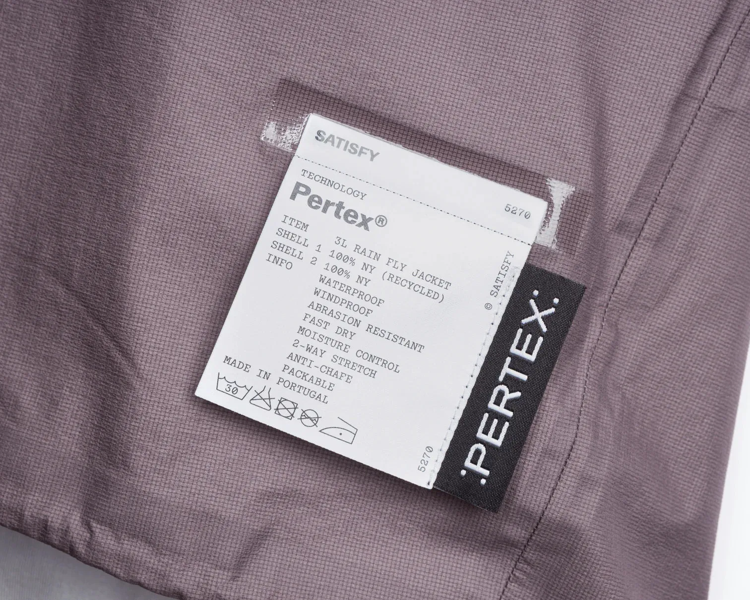 Satisfy Pertex 3L Fly Rain Jacket Sparrow