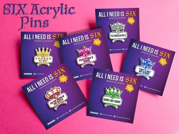 SIX "All I Need is Six" - COLOR IT, STICK IT, PIN IT BUNDLE