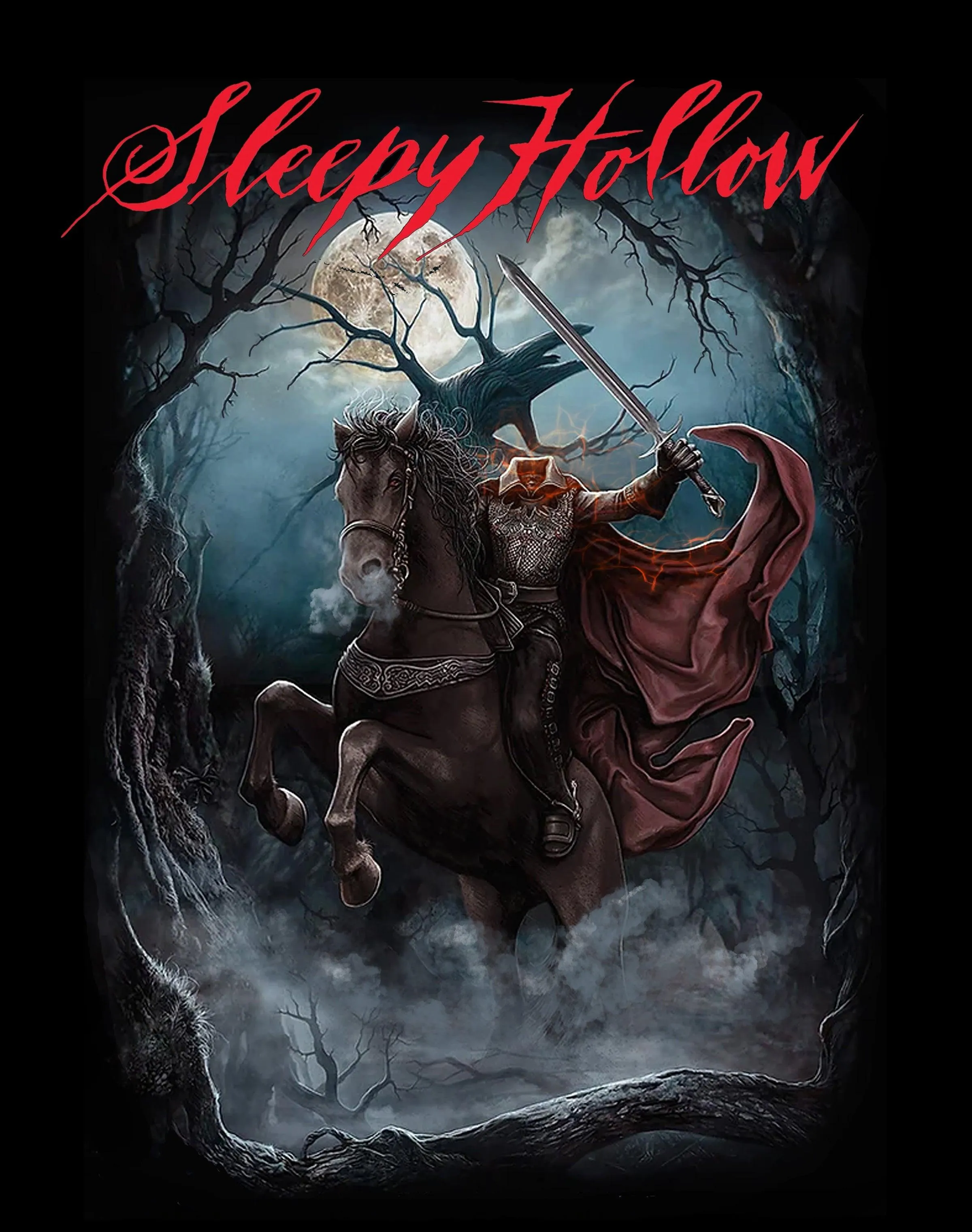 Sleepy Hollow - Ghost Horror Movie Poster Art - T-Shirt