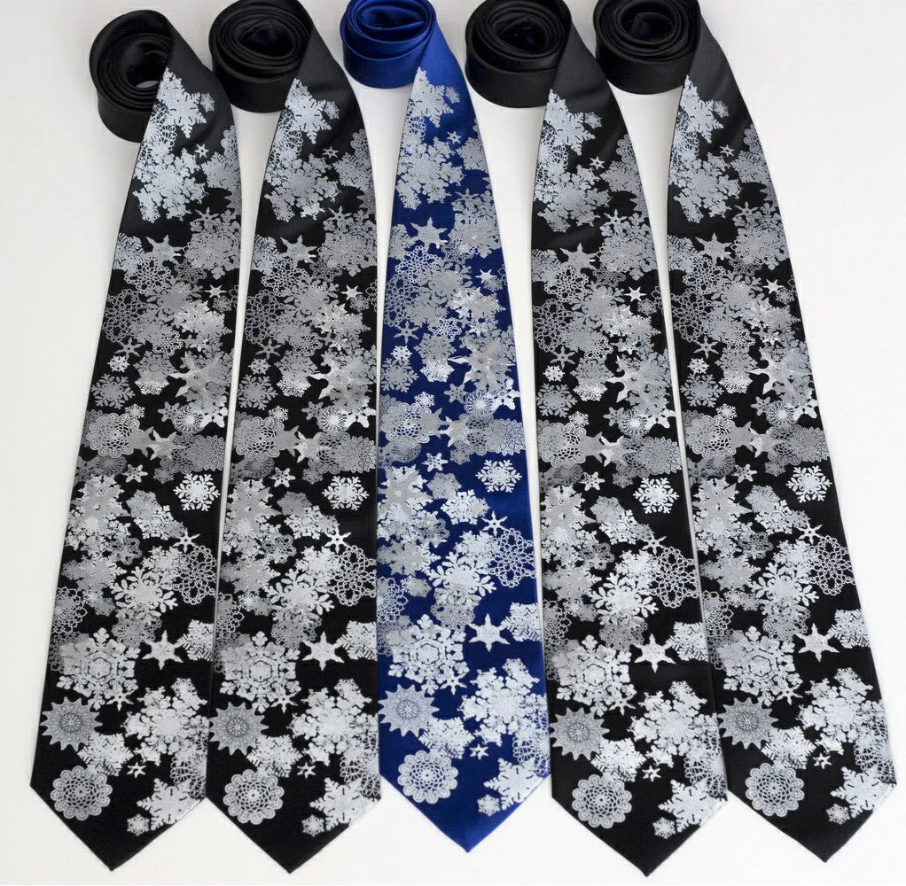 Snowflake Silk Necktie