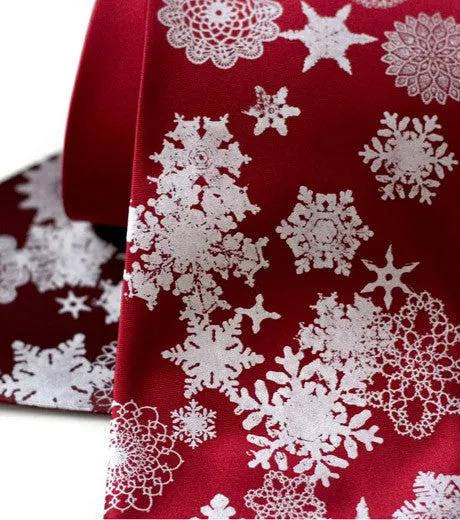 Snowflake Silk Necktie