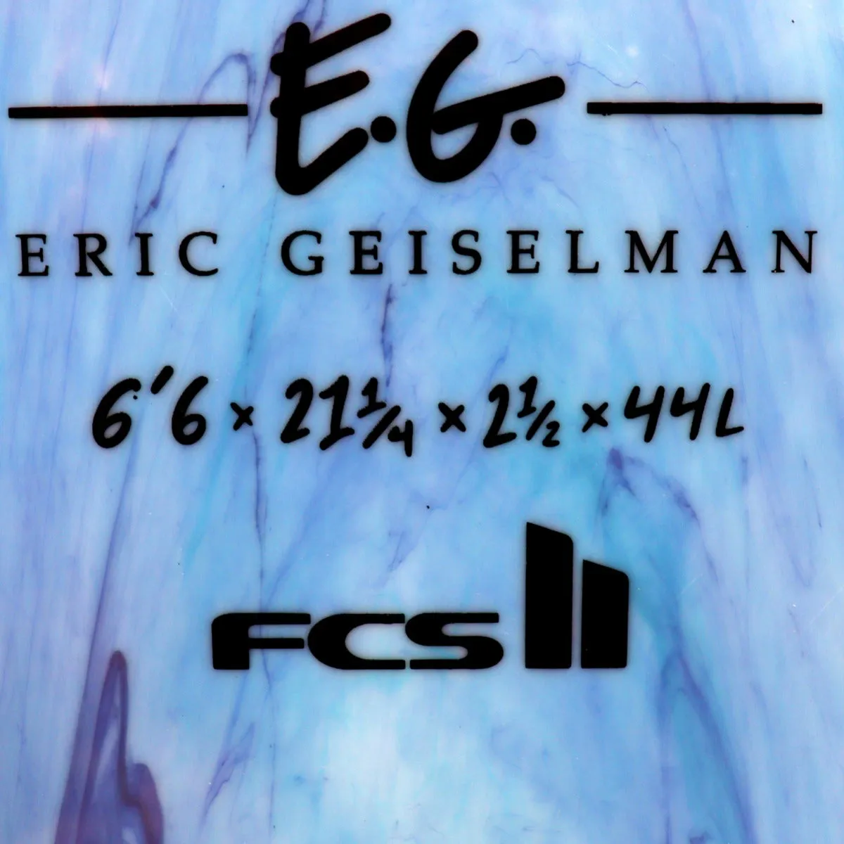 Softech Eric Geiselman Flash 6'6 x 21 ¼ x 2 ½ Surfboard - Aqua Marble