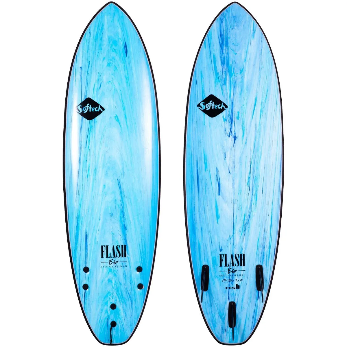 Softech Eric Geiselman Flash 6'6 x 21 ¼ x 2 ½ Surfboard - Aqua Marble