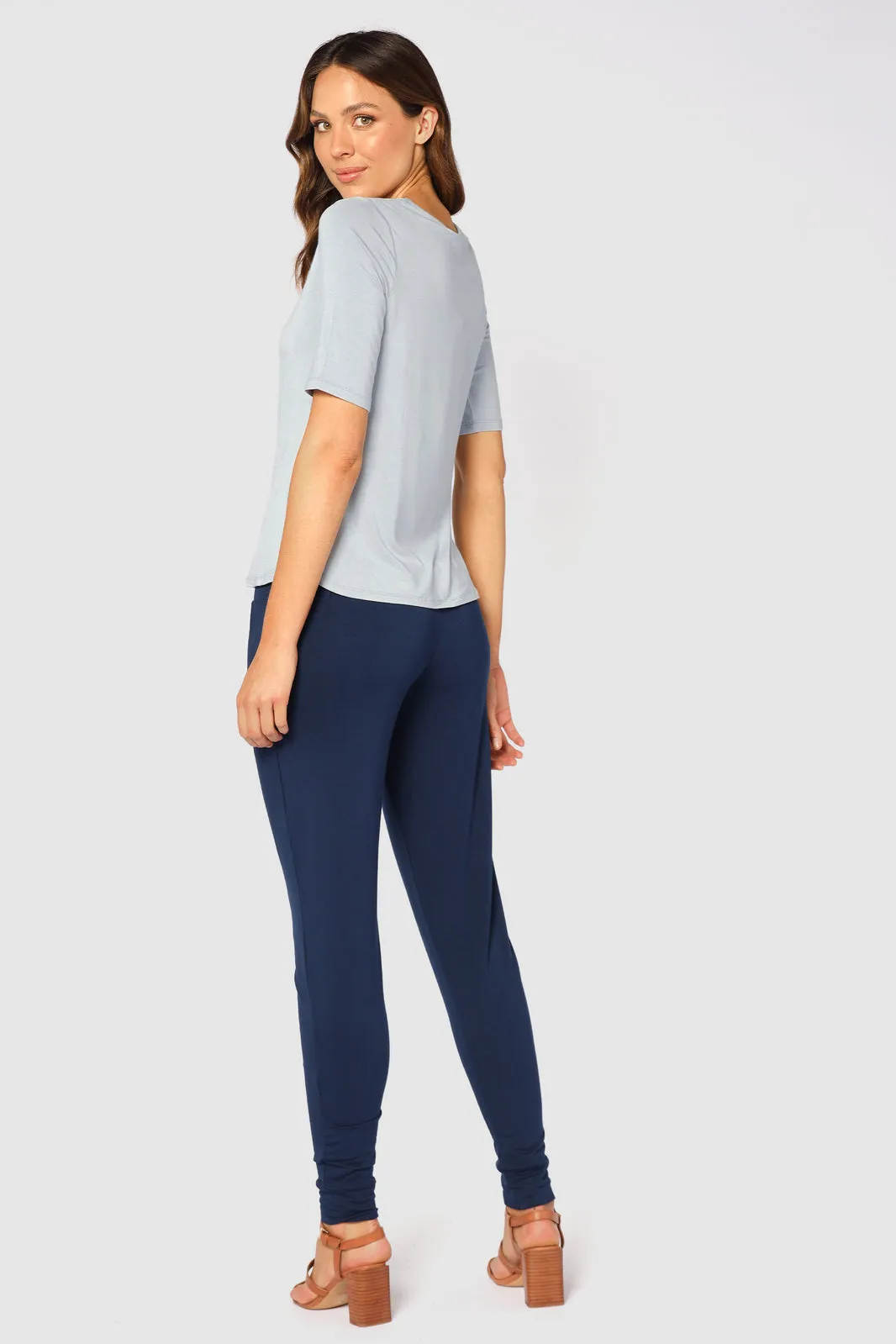 Softline Slouch Pants (no pockets) - Navy