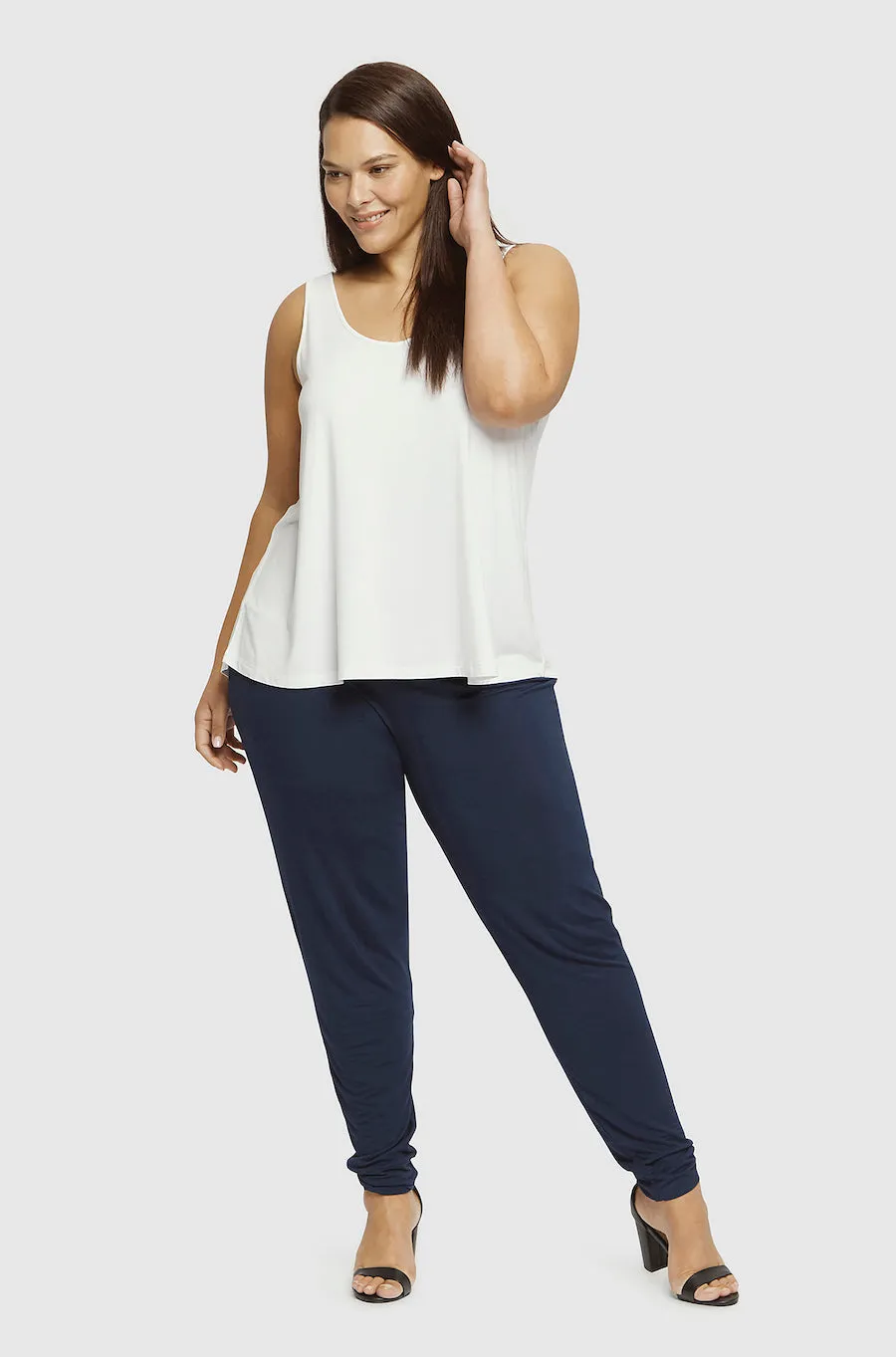 Softline Slouch Pants (no pockets) - Navy