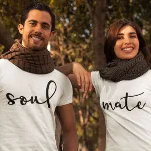 Soul Mate Inspired Couples Matching Set - Ideal Valentine Gift for Lovebirds