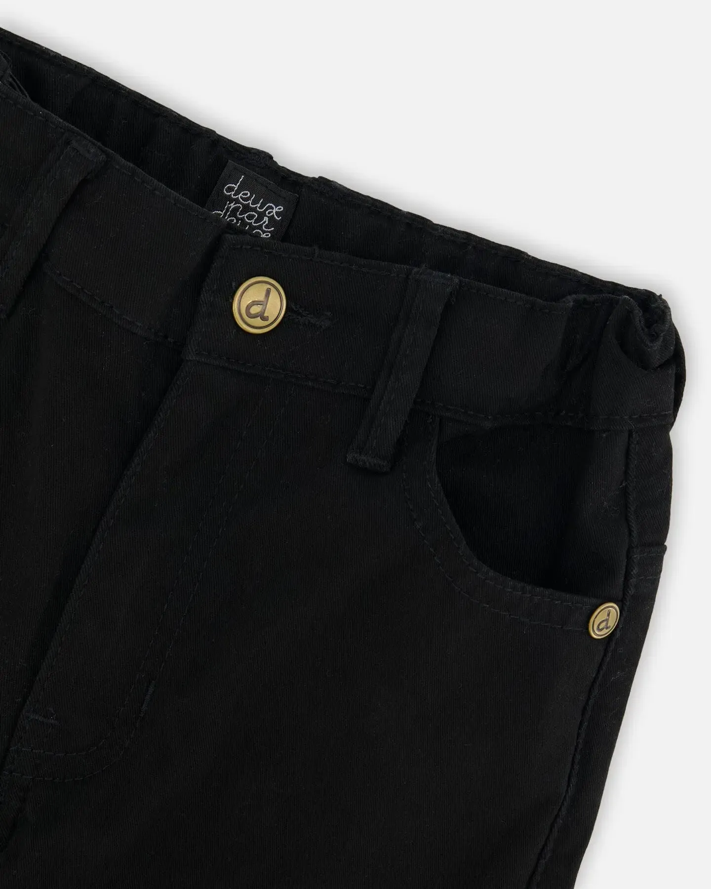 Stretch Twill Pants Black