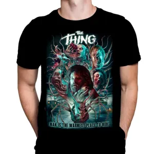 The Warmest Place to Hide - Classic Cult Horror T-Shirt by Peter Panayis