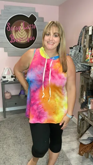 Tie Dye Hoodie Tank