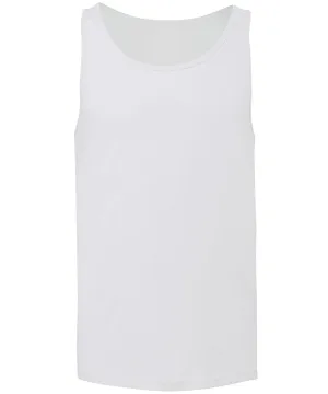 Unisex Jersey tank top | White