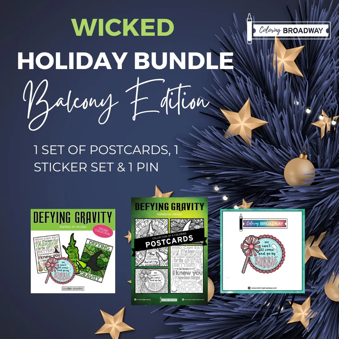 WICKED "Defying Gravity" BUNDLE - COLOR IT, STICK IT, PIN IT BUNDLE