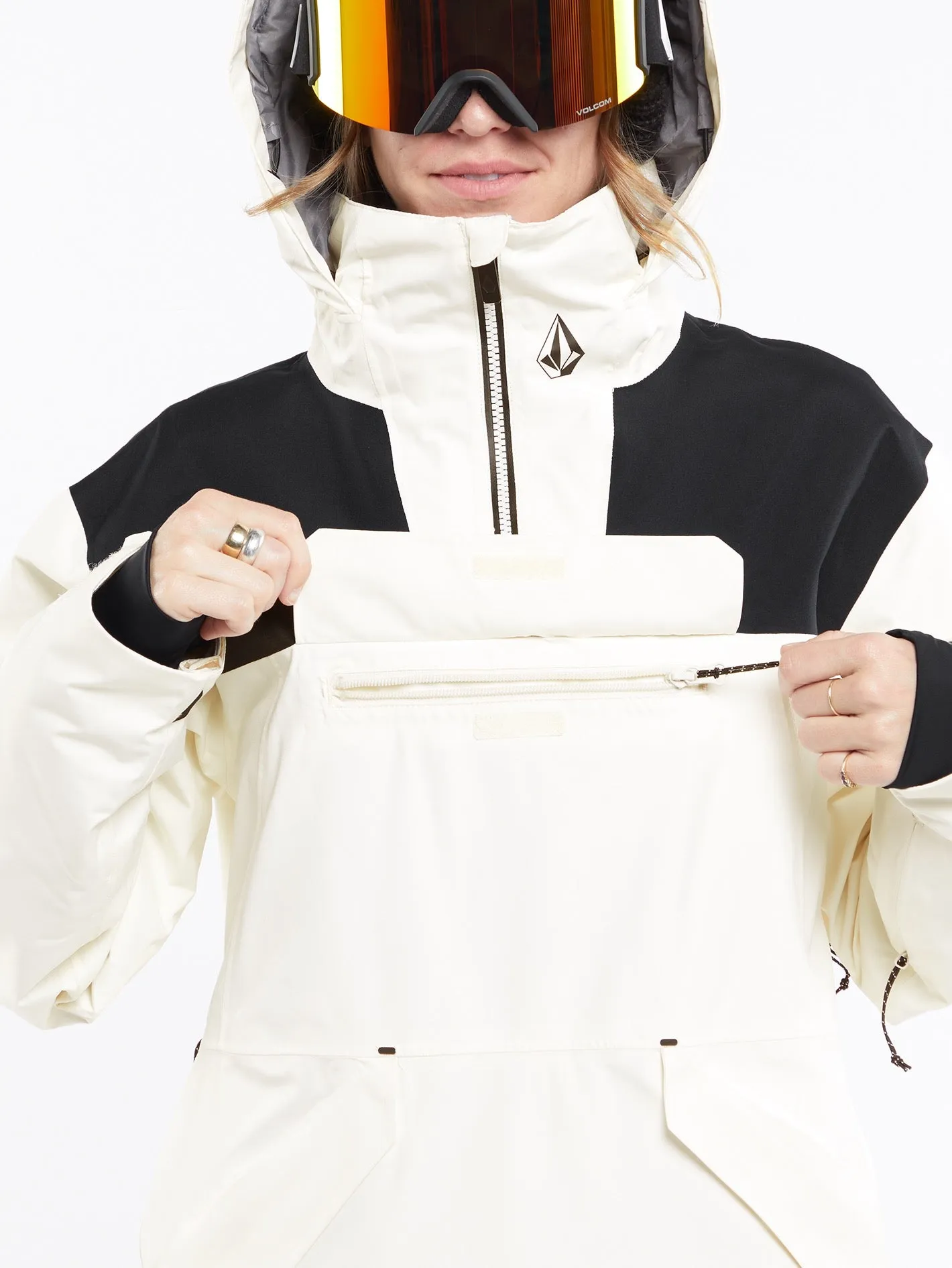 Womens Fern Insulated Gore Pullover - Moonbeam