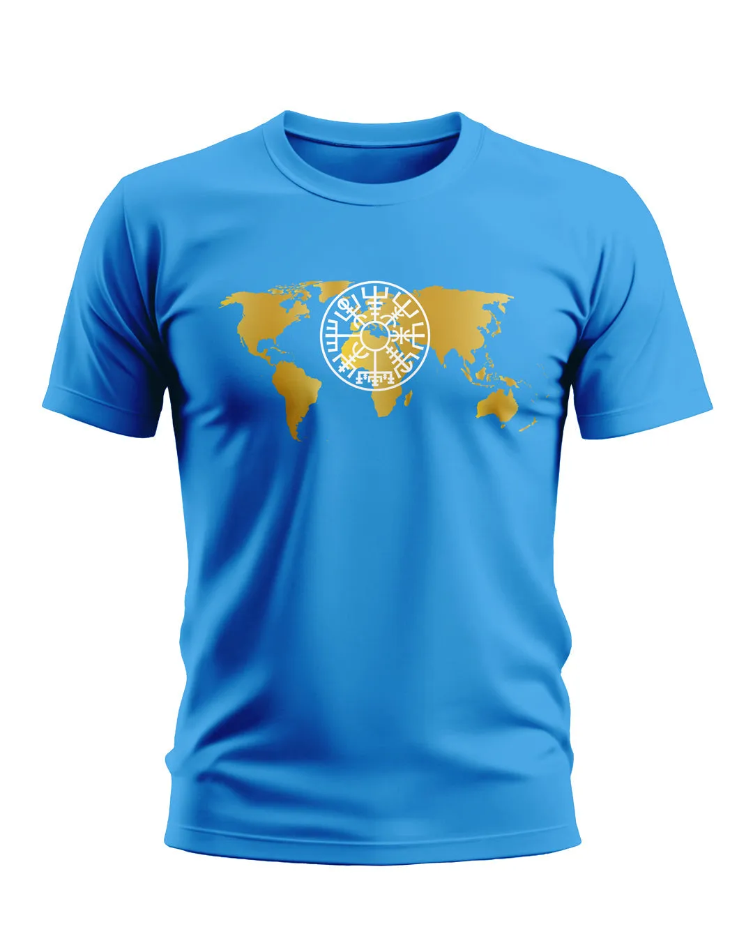 WORLD MAP COTTON T-SHIRT