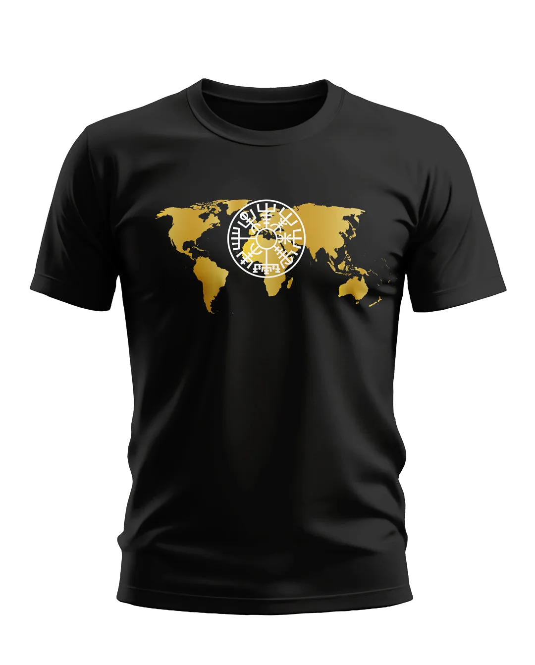 WORLD MAP COTTON T-SHIRT