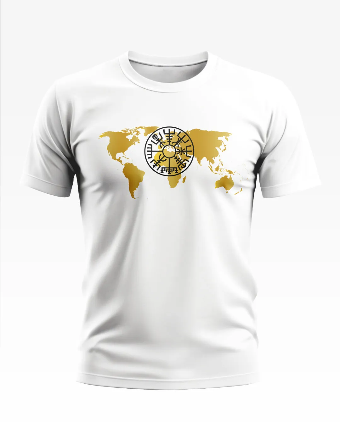 WORLD MAP COTTON T-SHIRT