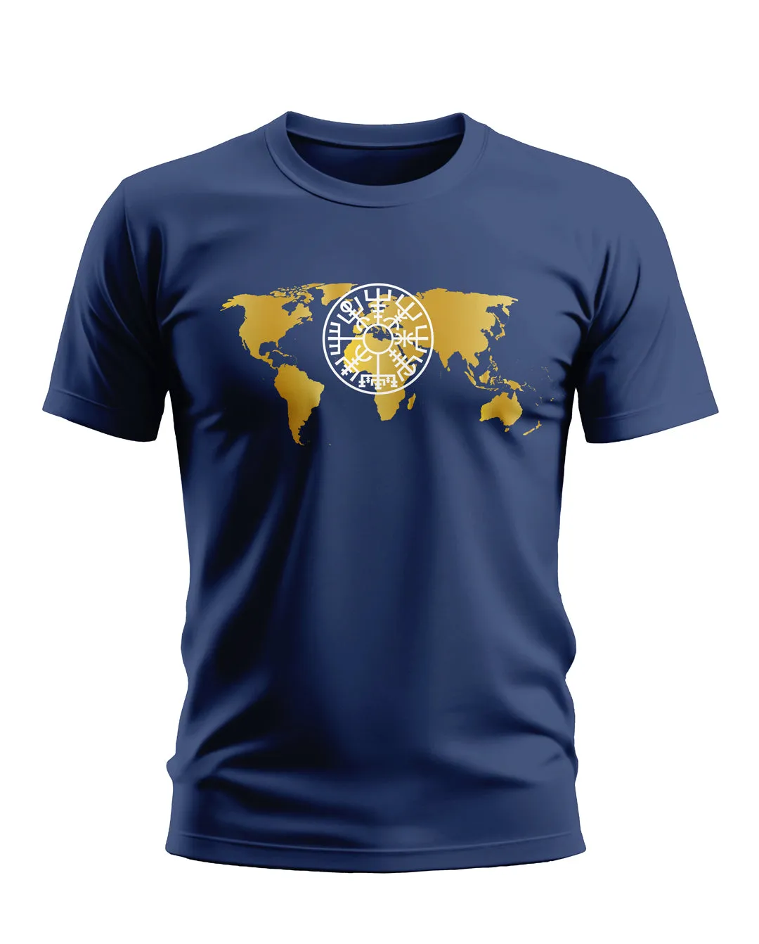 WORLD MAP COTTON T-SHIRT